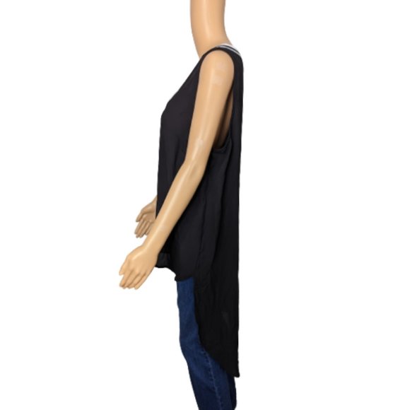 Torrid Black V-Neck Hi-Low Tank 1 - Picture 5 of 8